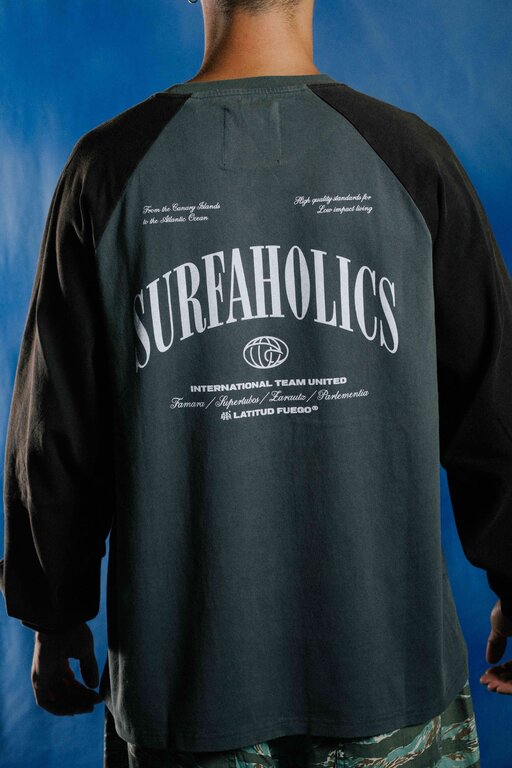 Latitud Fuego Latitud Fuego WS Raglan Crop Longsleeve Black / Grey