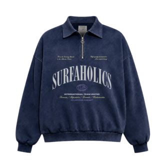 Latitud Fuego WS Polo Fleece Sweater Faded Navy