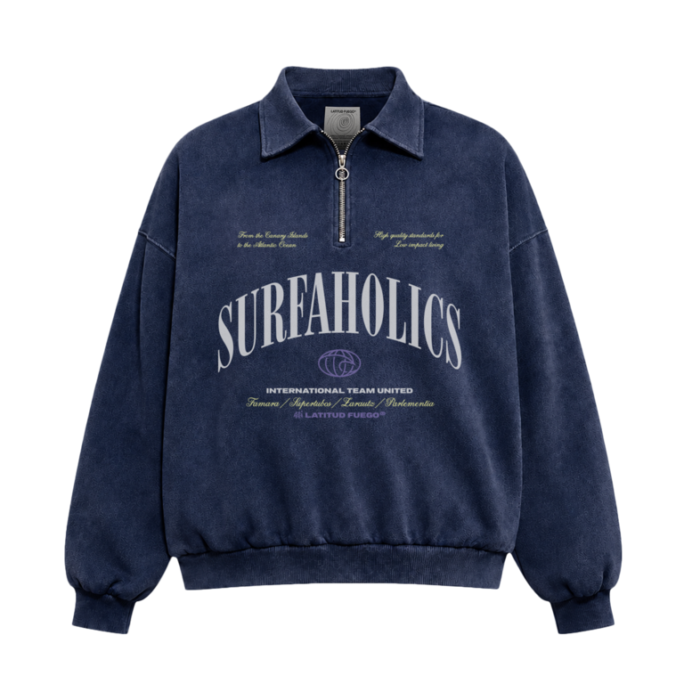 Latitud Fuego Latitud Fuego WS Polo Fleece Sweater Faded Navy