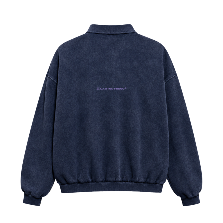Latitud Fuego Latitud Fuego WS Polo Fleece Sweater Faded Navy