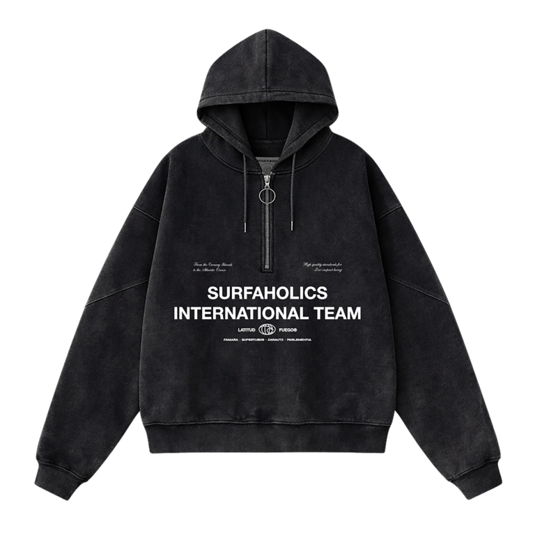 Latitud Fuego Latitud Fuego WS Hoodie Zip International Faded Black