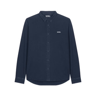 WNKL Logo Embro Work Shirt Navy