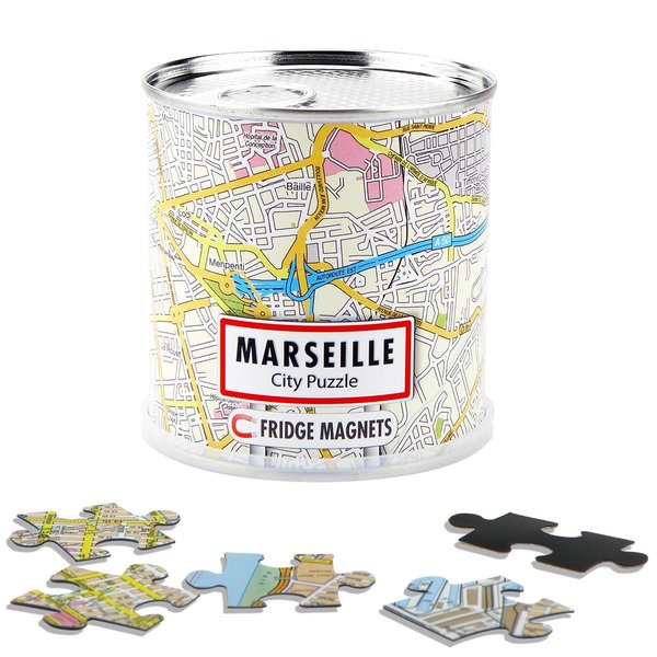 City Puzzle Magnets City Puzzle Magnet Marseille