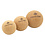 NatürlichYoga® Yogaball Set mit Drei Bällen, Faszienbälle aus echtem Kork, unterschiedliche Größen
