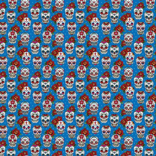 Extragoods Wrapping Paper Death Cult / Skull DAY OF THE DEAD - Set of 3