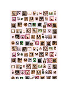 Extragoods Dog Wrapping Paper Portrait - Set of 3 Paper Sheets