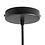 La Morell Ceiling rose lamp suspension ceiling canopy ceiling finish canopy black metal 12 x 2.5 cm