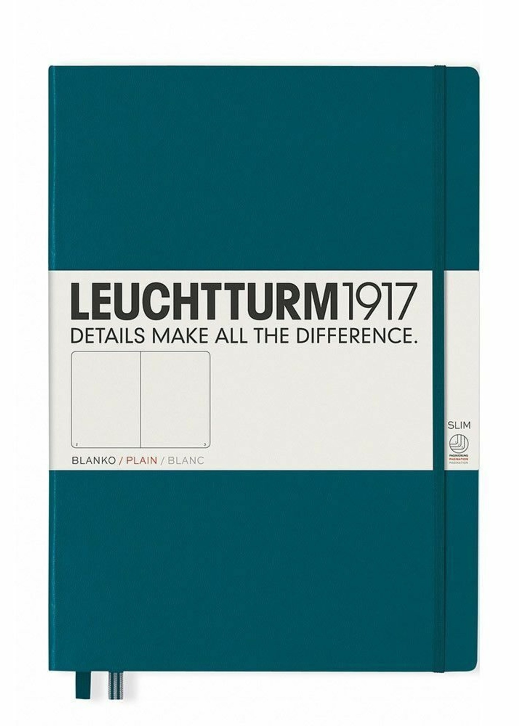 Leuchtturm1917 Notitieboek Master Slim A4+ Hard Cover Pacific Green
