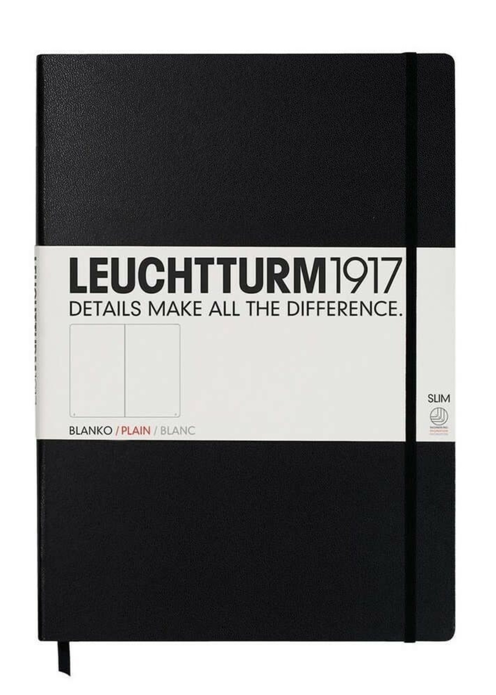 Leuchtturm1917 Notitieboek Master Slim A4+ Hard Cover Black