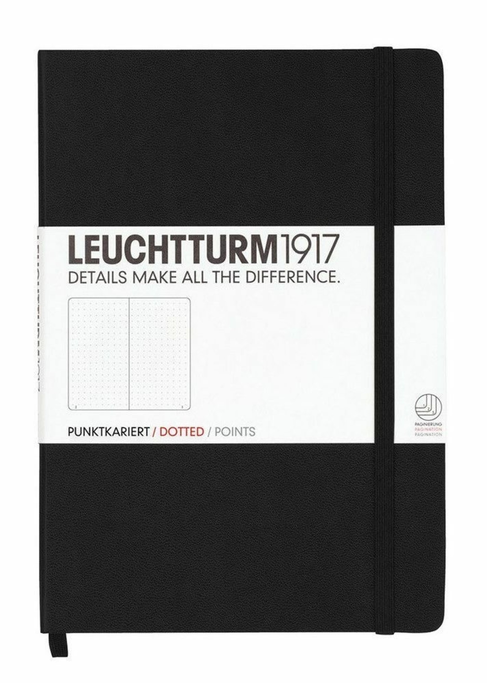 Leuchtturm1917 Medium Hard Cover Black