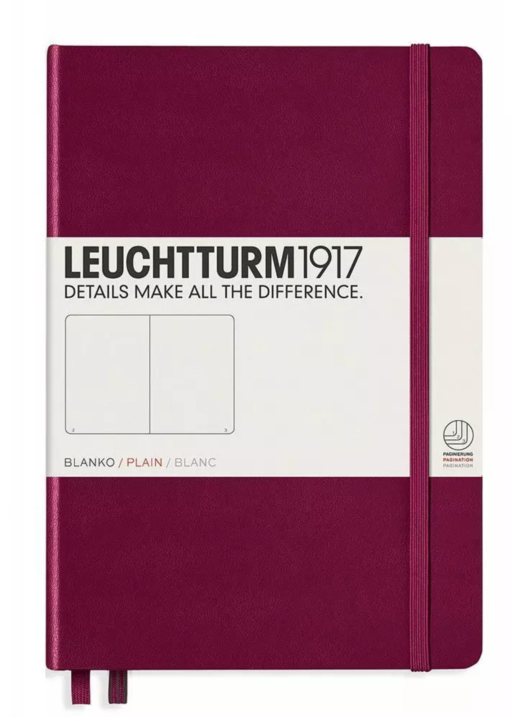 Leuchtturm1917 Medium Hard Cover Port Red