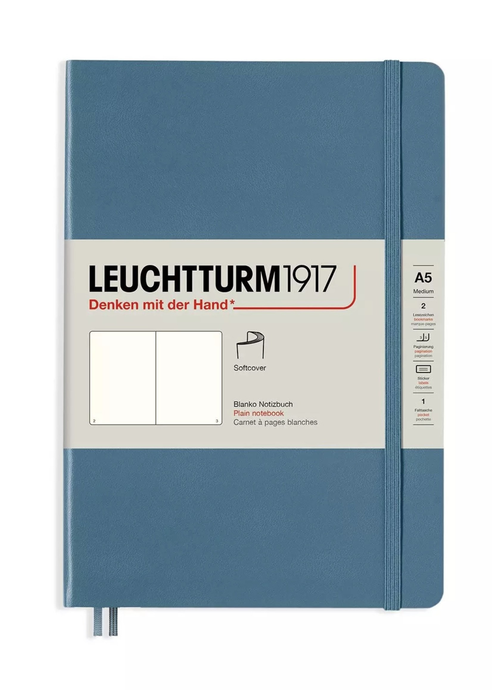 Leuchtturm1917 Medium  Hard Cover Stone Blue