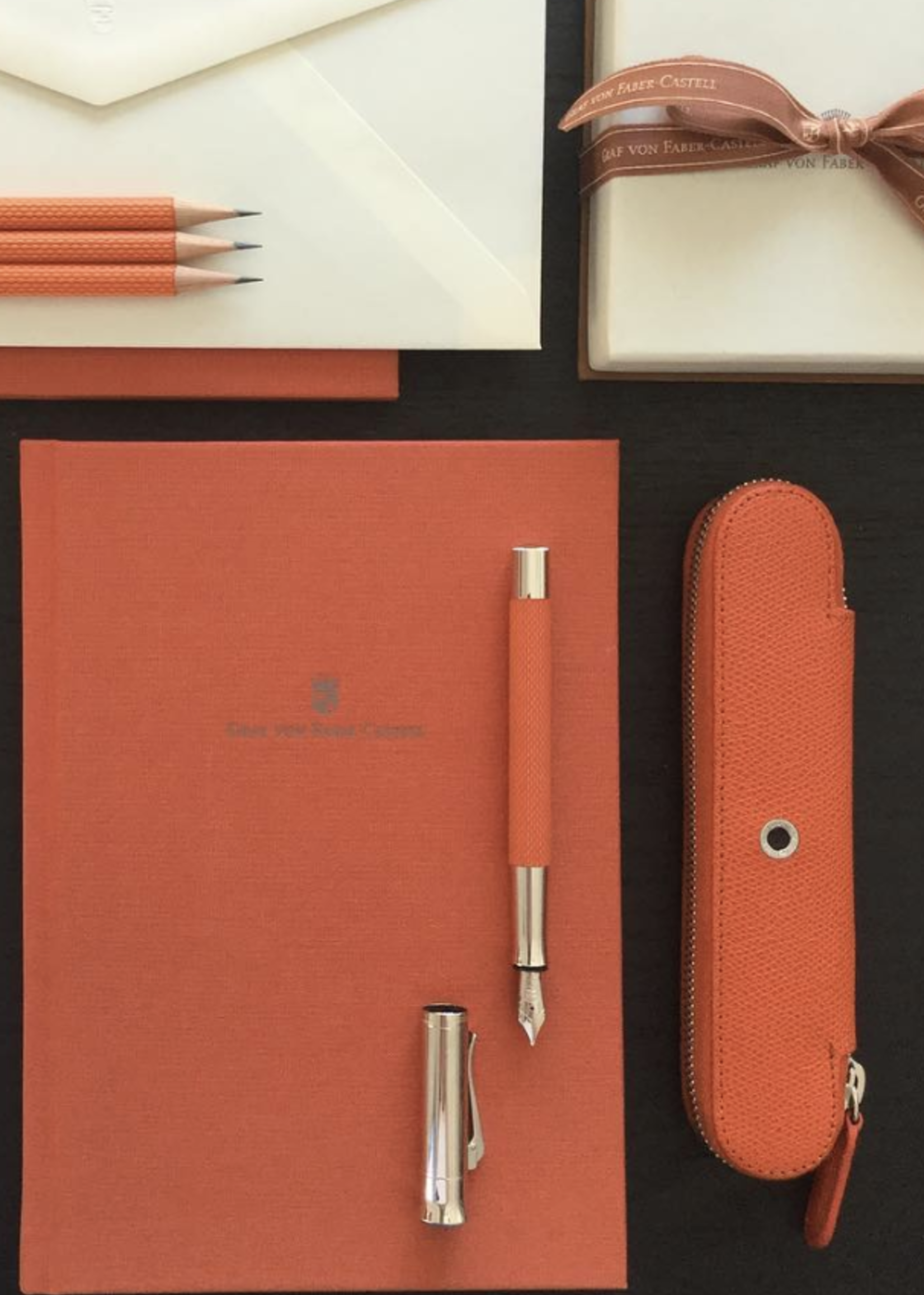 Graf von Faber-Castell Pen Etui /2 Burned Orange