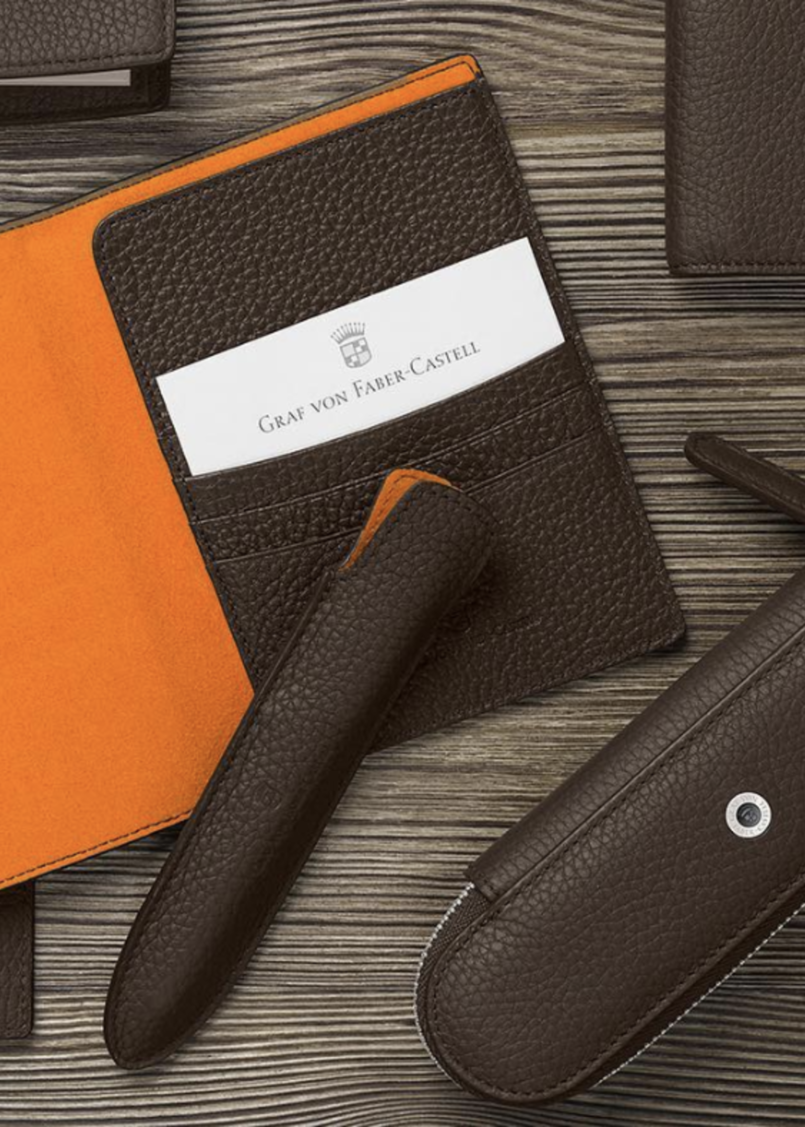 Graf von Faber-Castell Pen Etui /2 Dark Brown