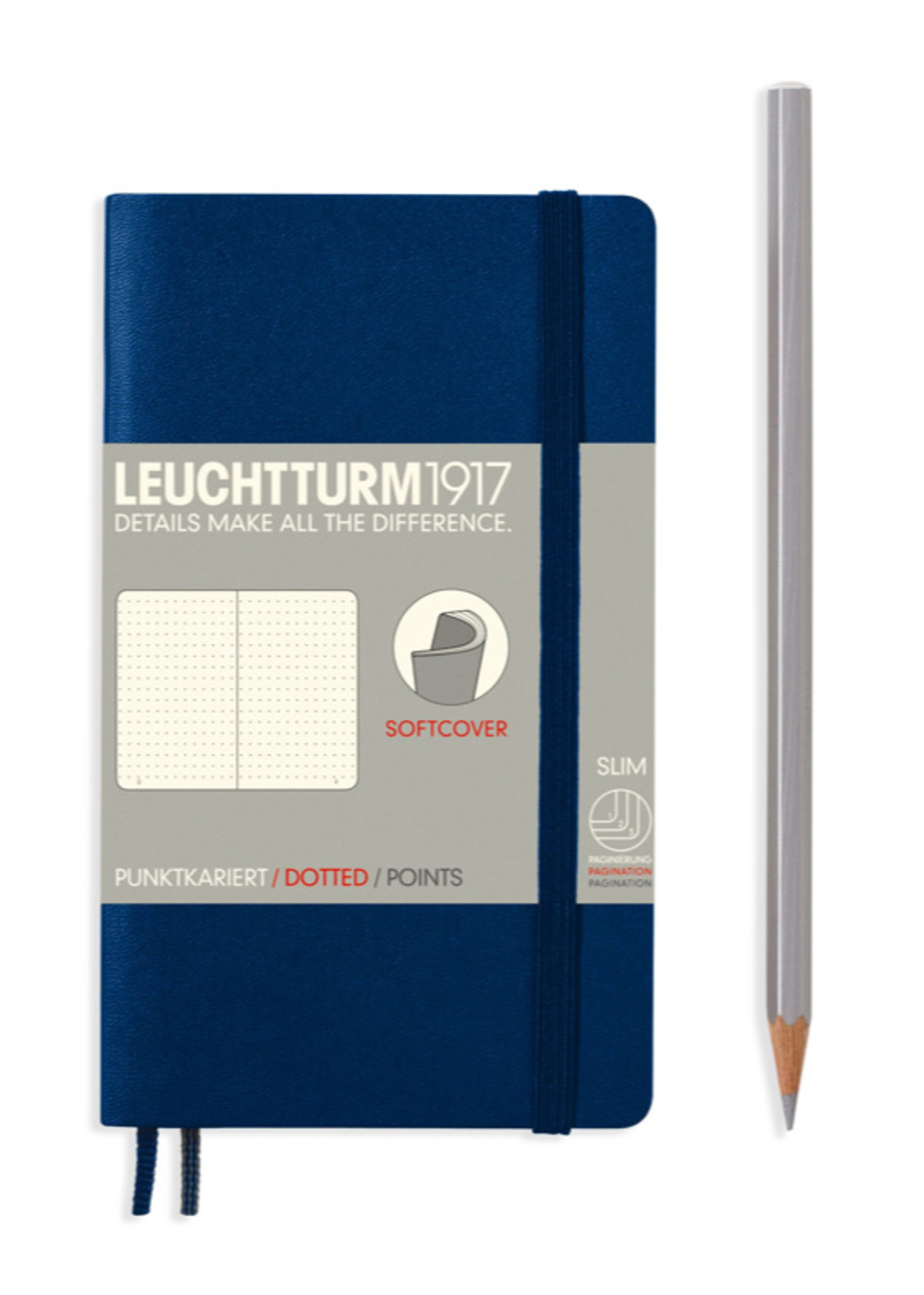 Leuchtturm1917 Notitieboek Dot Soft Cover Pocket  A6  Navy