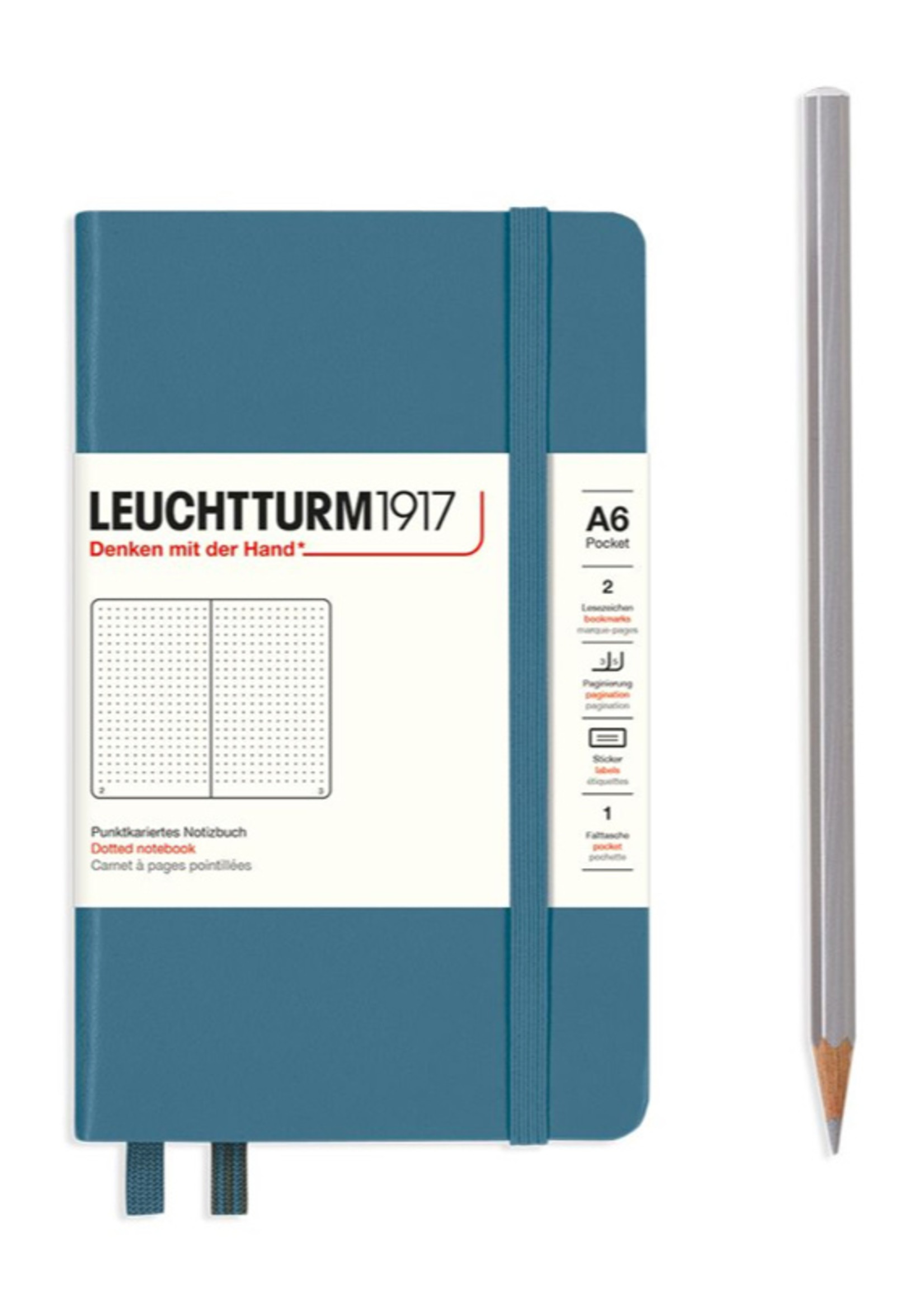 Leuchtturm1917 Notitieboek Soft Cover Pocket  A6  Stone Blue