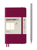 Leuchtturm1917 Notitieboek Soft Cover Pocket  A6  Port Red Blanco