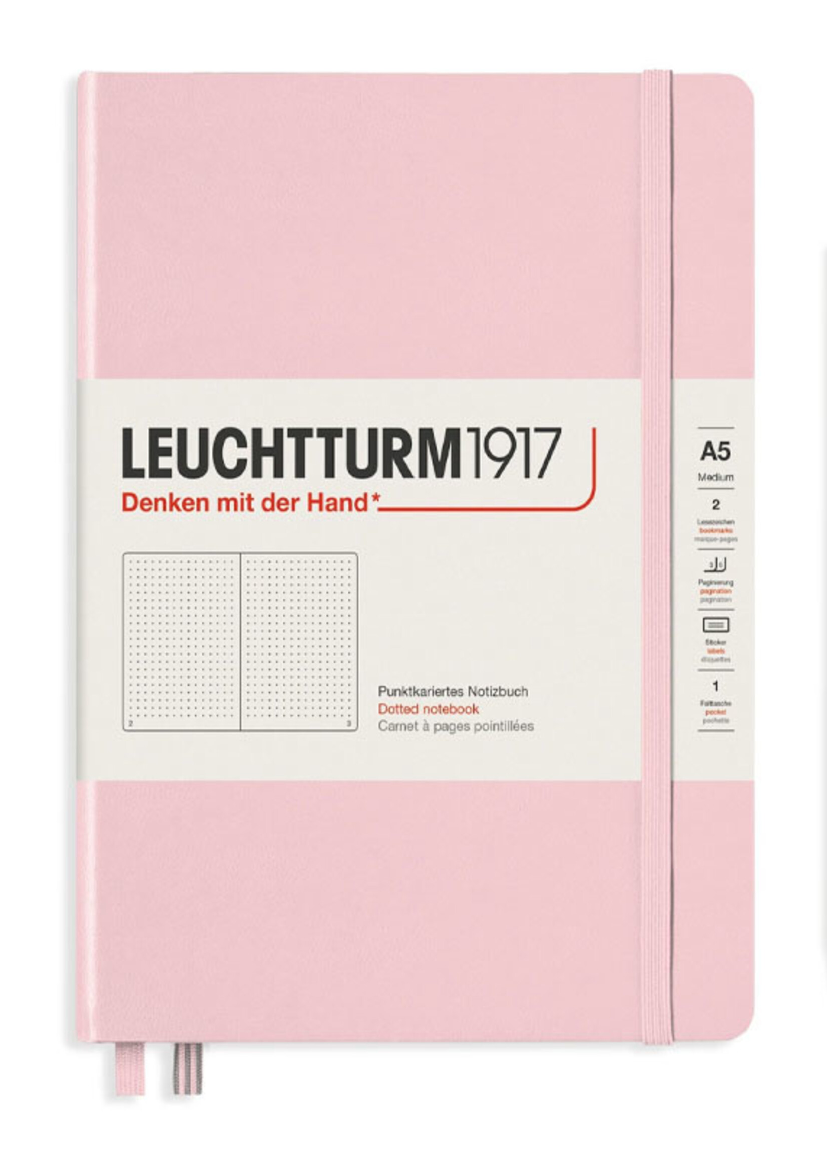 Leuchtturm1917 Notitieboek Medium A5 Hard Cover Powder