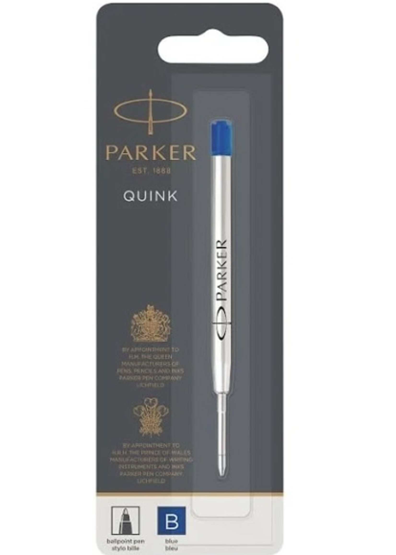 Parker Quinck Balpen Vulling Breed Blauw