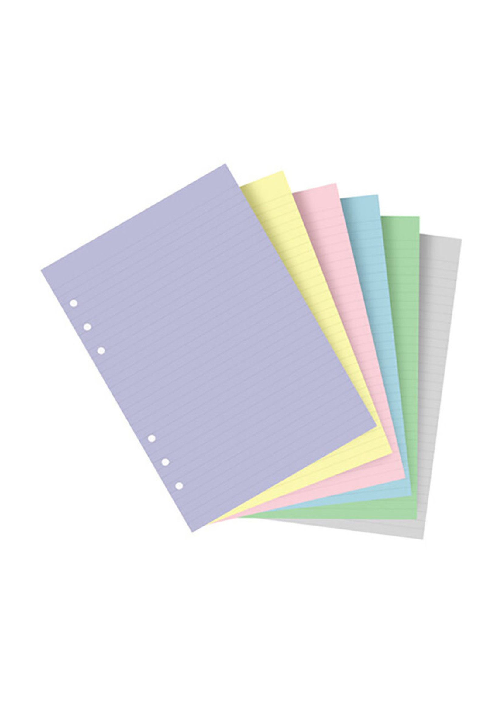 Filofax Organiser Vulling A5 Pastel 6 kleuren Gelijnd