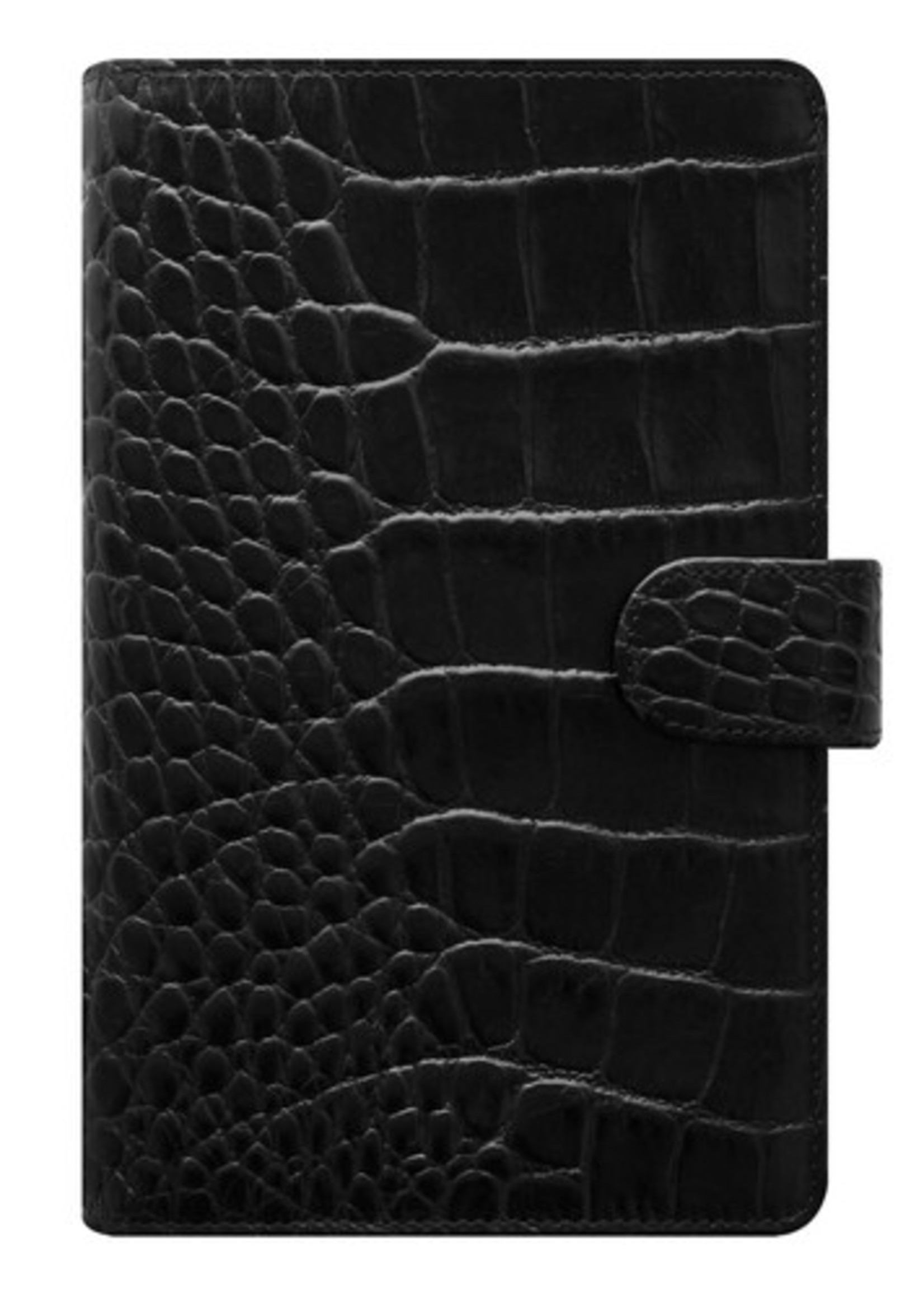 Filofax Organiser Personal Compact Classic Croc Ebony