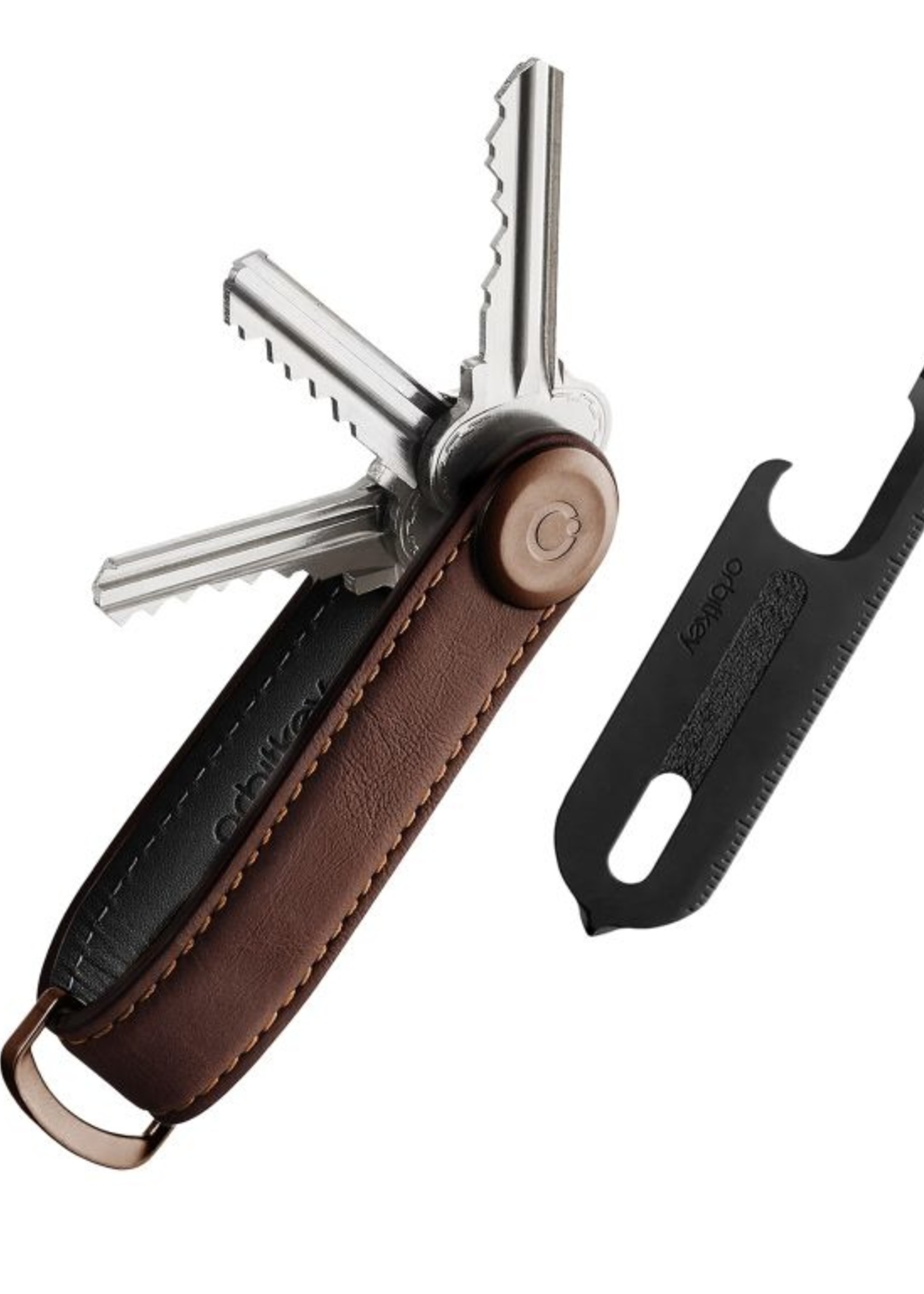 Orbitkey Gift Set  Brown  Leather with rosé Gold + Multi-Tool v2