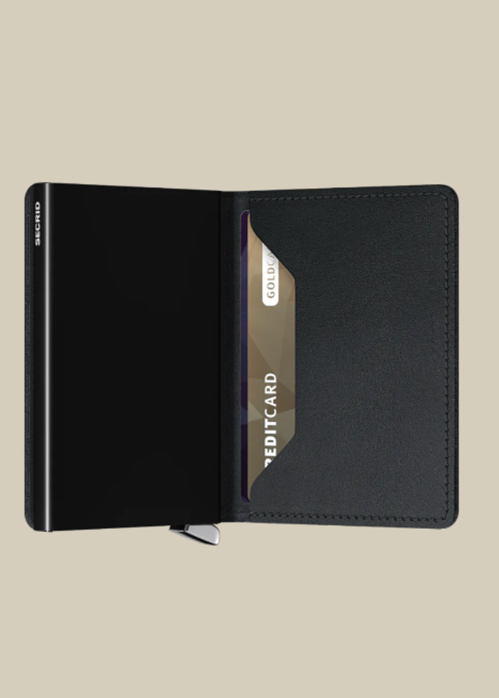 Secrid Premium Emboss Lines Slim Wallet Black