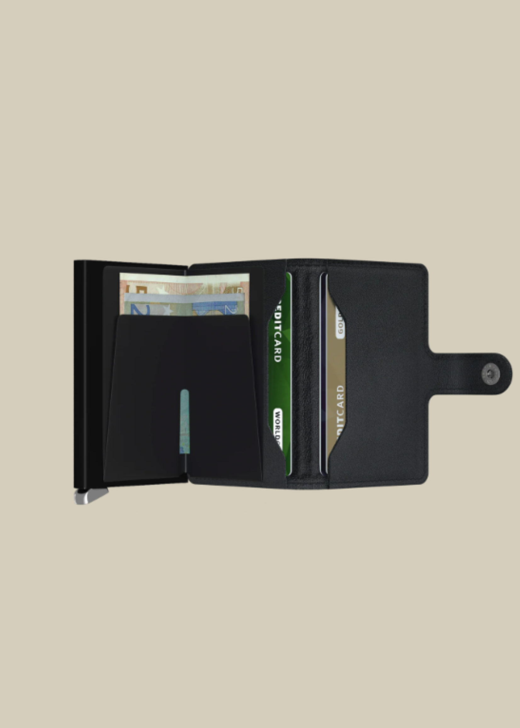 Secrid Emboss Lines Mini Wallet Black