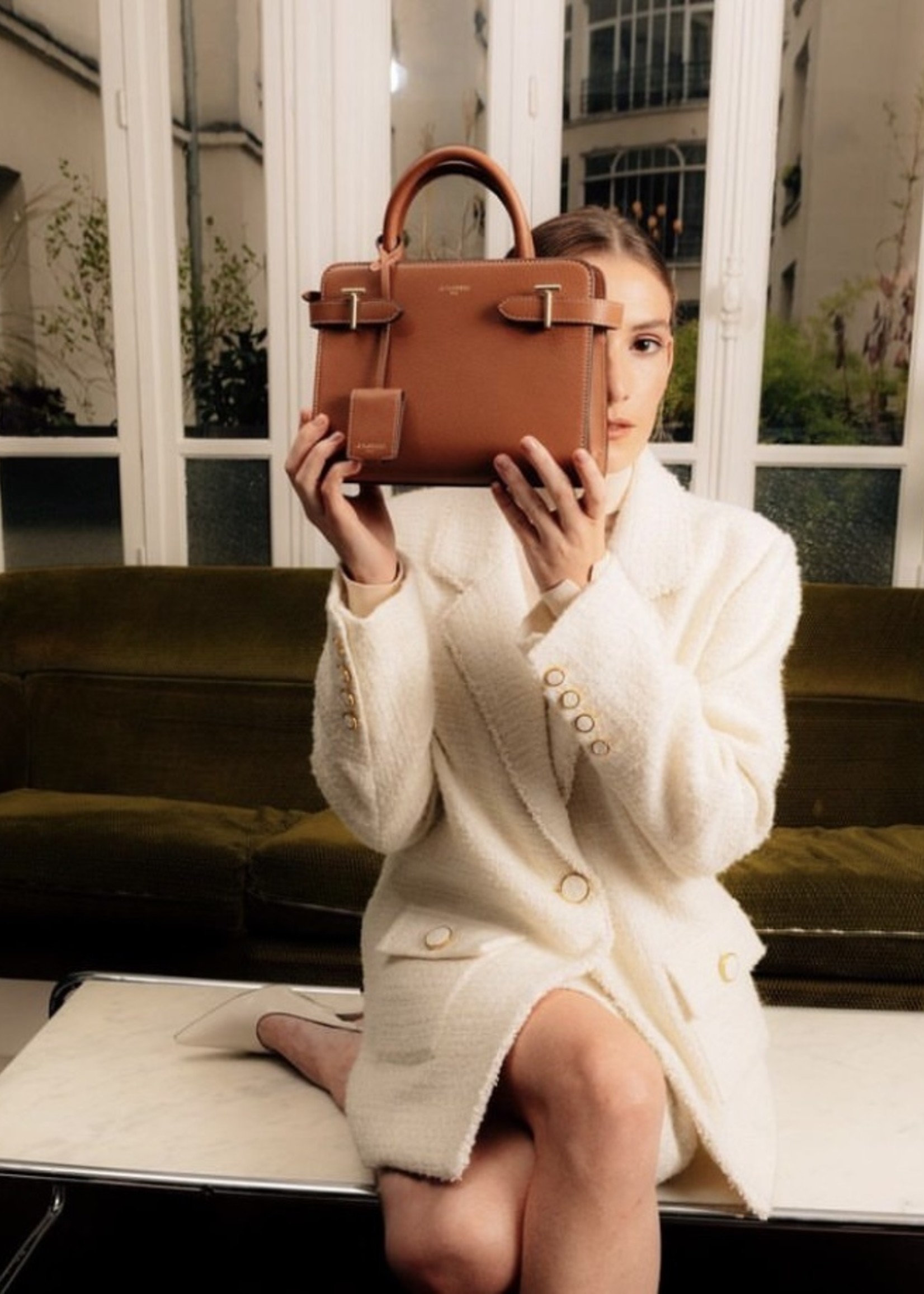 Le Tanneur Emilie Handtas Casual Cognac