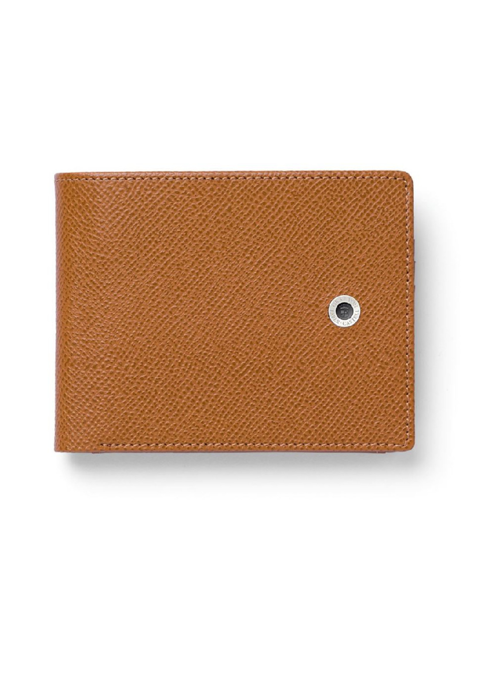 Graf von Faber-Castell Wallet 4cc +vak voor munstukken  Epsom Cognac