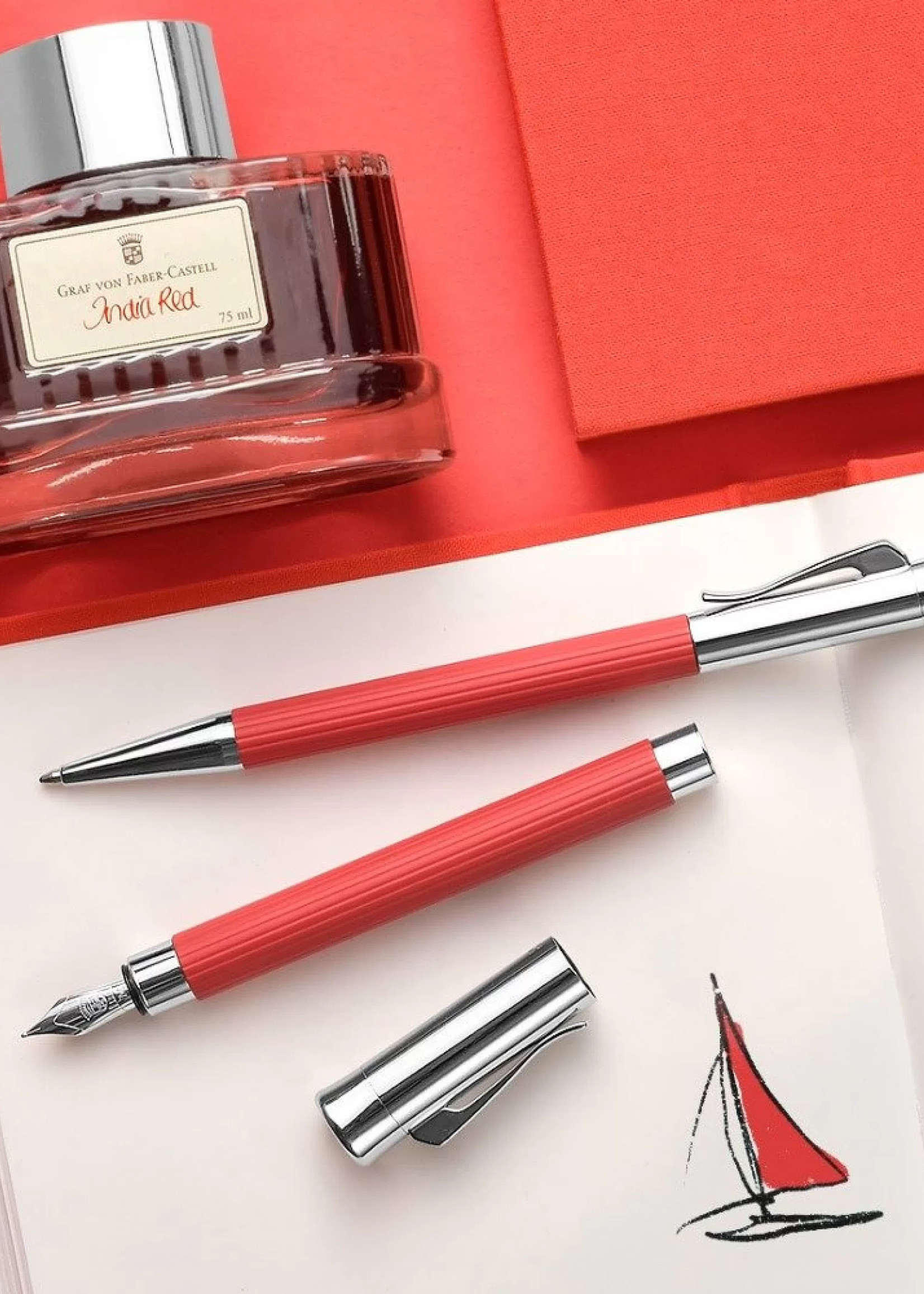 Graf von Faber-Castell Tamitio India Red Vulpen