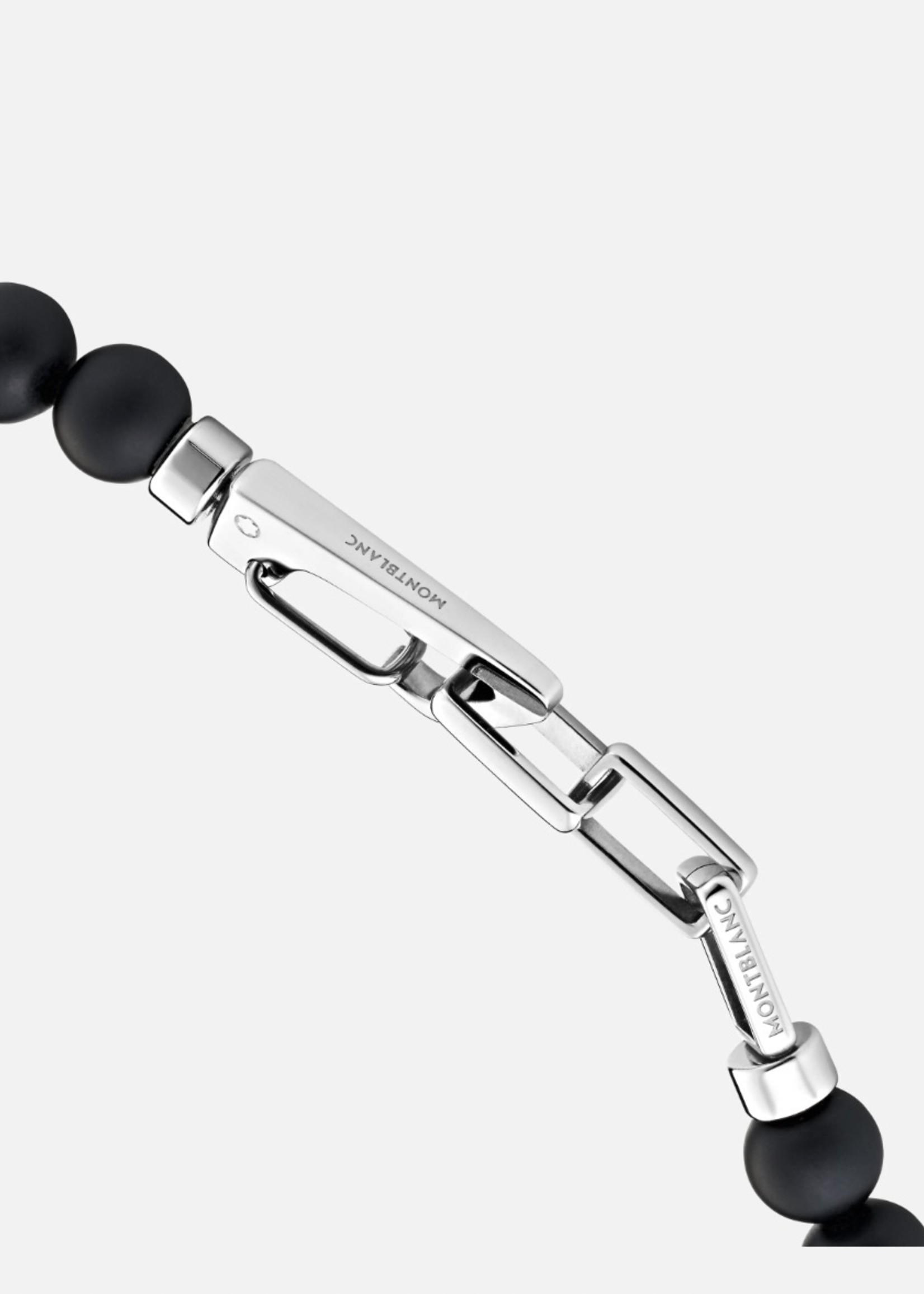 MONTBLANC Armband Onyx-Bead with Carabiner  /60