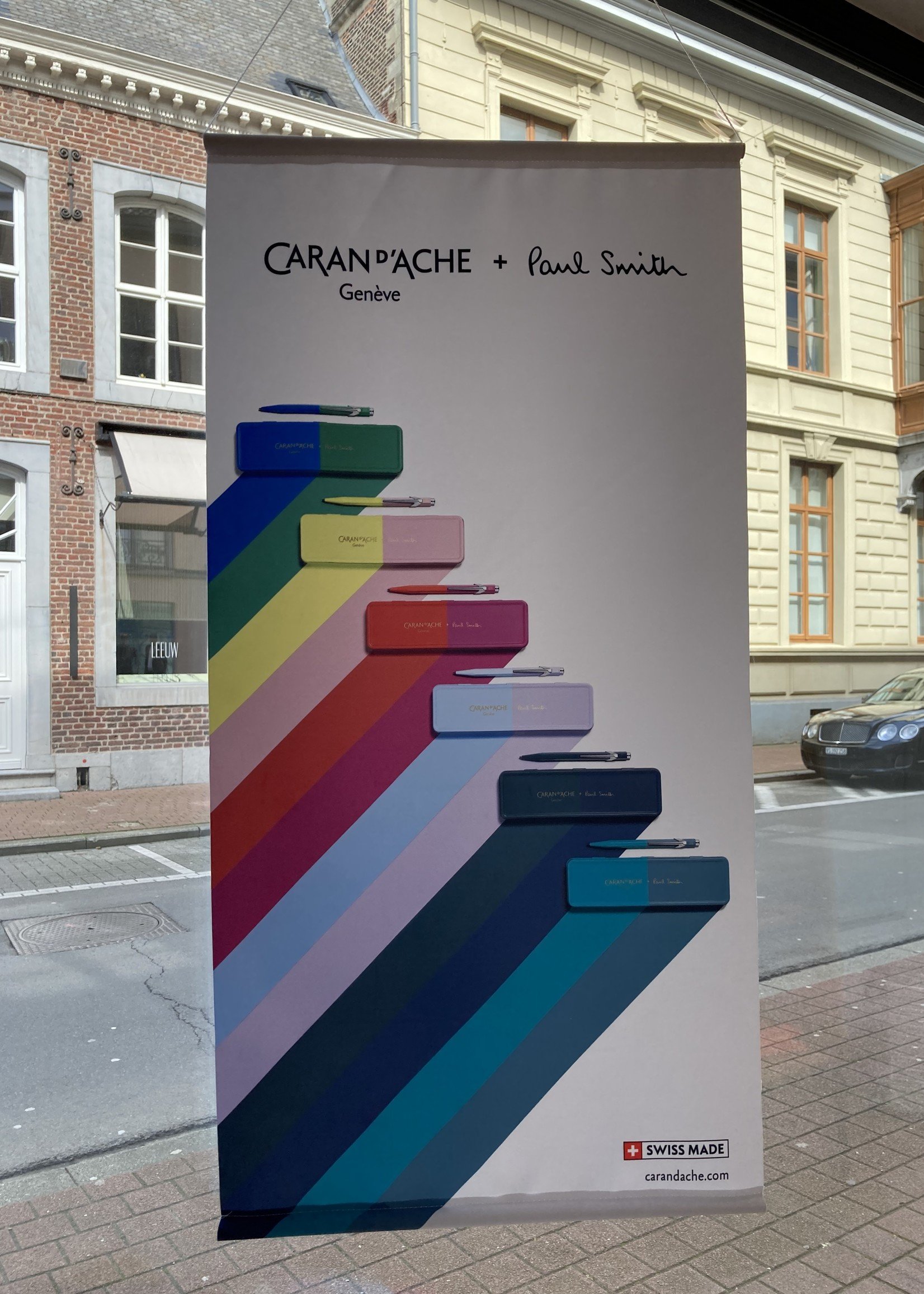 Caran d'Ache + Paul Smith Limited Edition IV balpen CYAN/STEEL