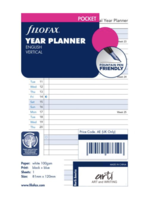 Filofax Agenda Vulling 2026 Mini Wit Jaarplanner