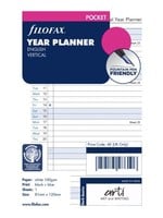 Filofax Agenda Vulling 2025 Pocket Wit Jaarplanner