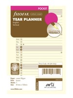 Filofax Agenda Vulling 2025 Pocket Crème Jaarplanner