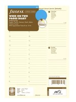 Filofax Agenda Vulling 2026 A5 Crème week/2pag. Vert.