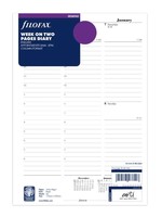 Filofax Agenda Vulling 2026 Deskfax Wit week/2pag.