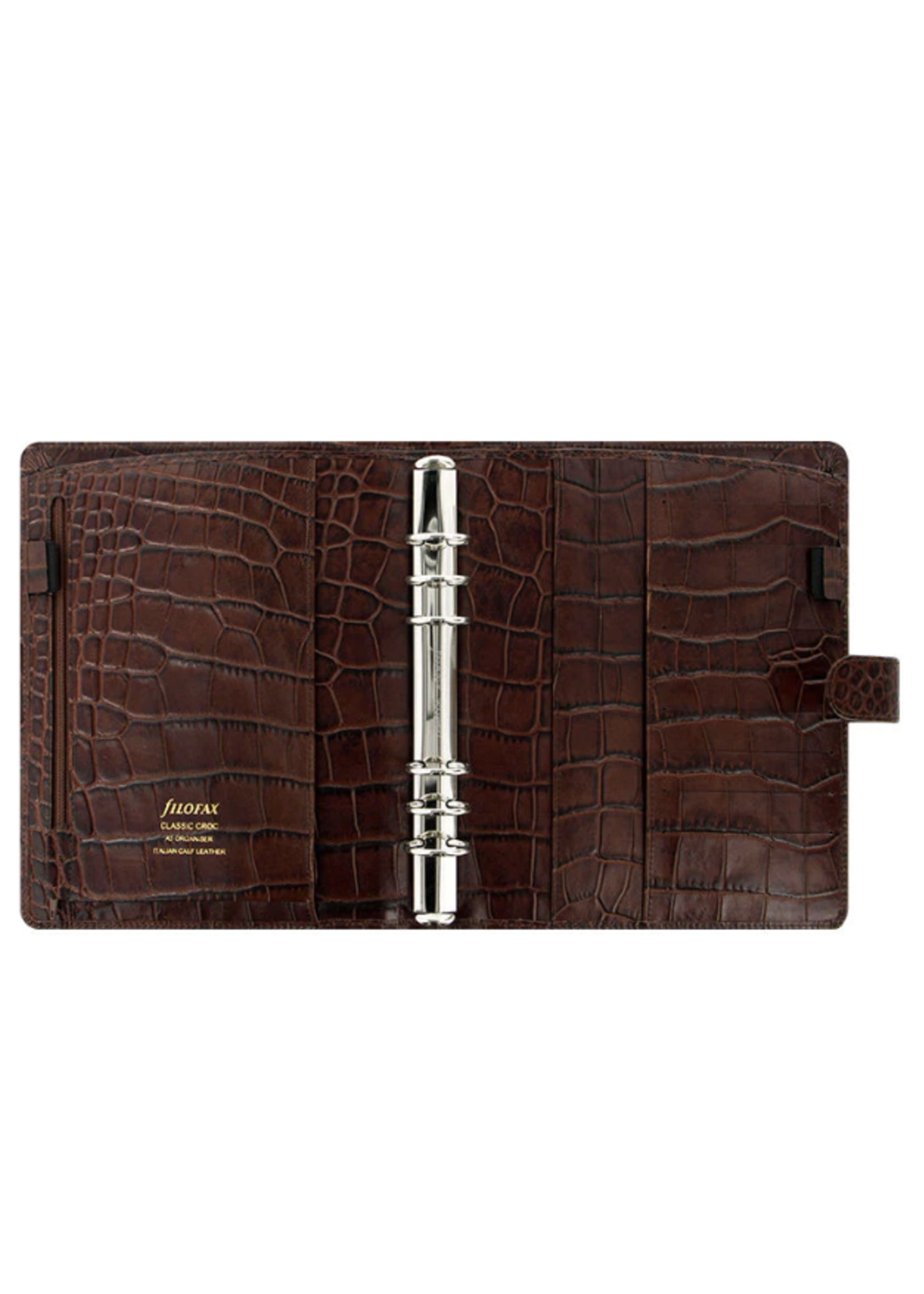 Filofax Organiser A5 Classic Croc Chestnut