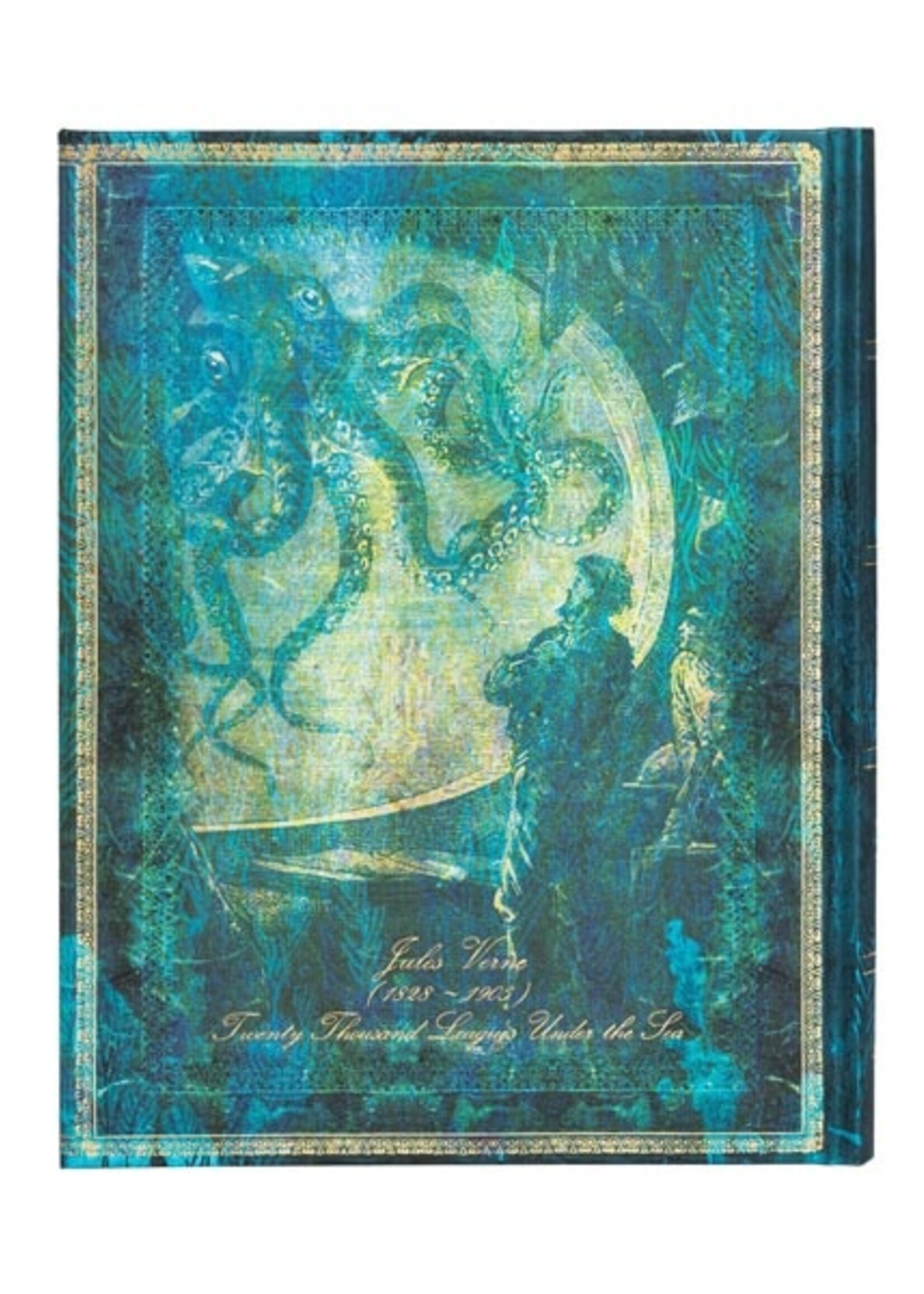 Paperblanks Notebook Ultra A5 Gelijnd Verne Twenty Thousand Leagues