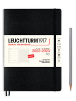 Leuchtturm1917 Agenda 2023-2024 Medium A5 Soft Cover Weekly/Note Black