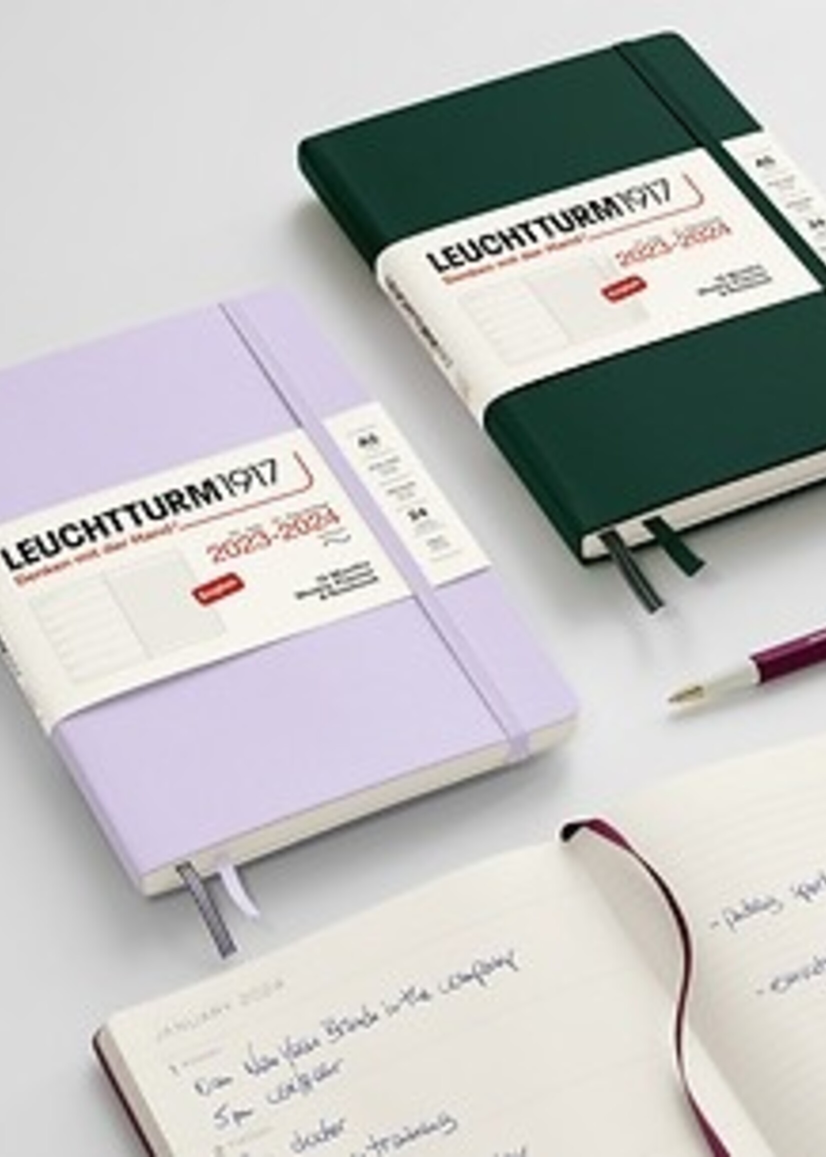 Leuchtturm1917 Agenda 2023-2024 Medium A5 Hard Cover Weekly/Note Black
