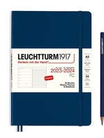 Leuchtturm1917 Agenda 2023-2024 Medium A5 Hard Cover Weekly/Note Navy
