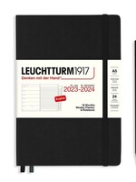 Leuchtturm1917 Agenda 2023-2024 Medium A5 Hard Cover Weekly/Note Black