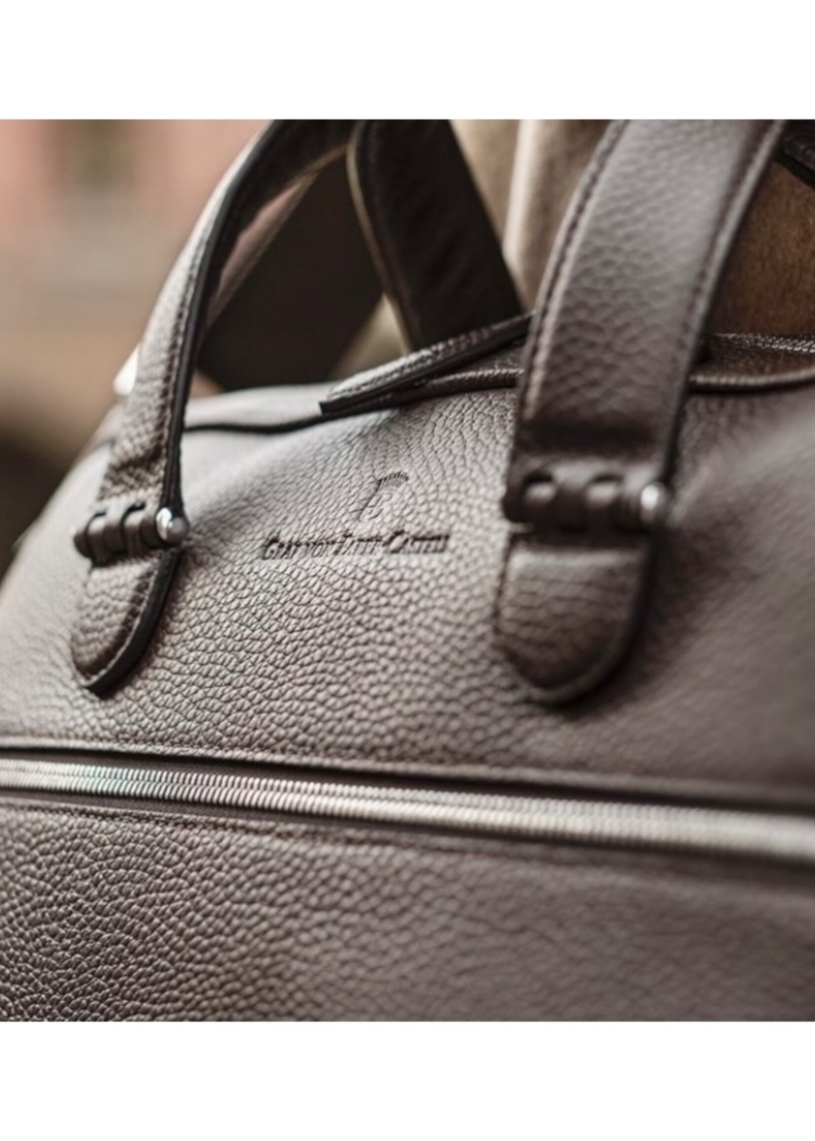 Graf von Faber-Castell Businesstas Cashmere 2-vaks Dark Brown