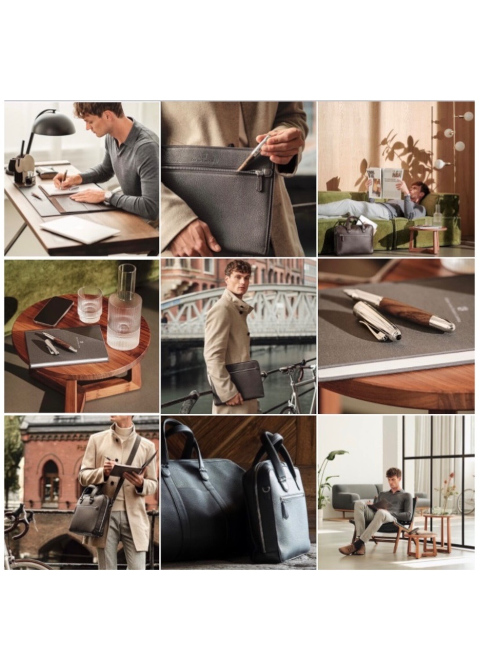 Graf von Faber-Castell Weekendtas / Reistas Cashmère Dark Brown