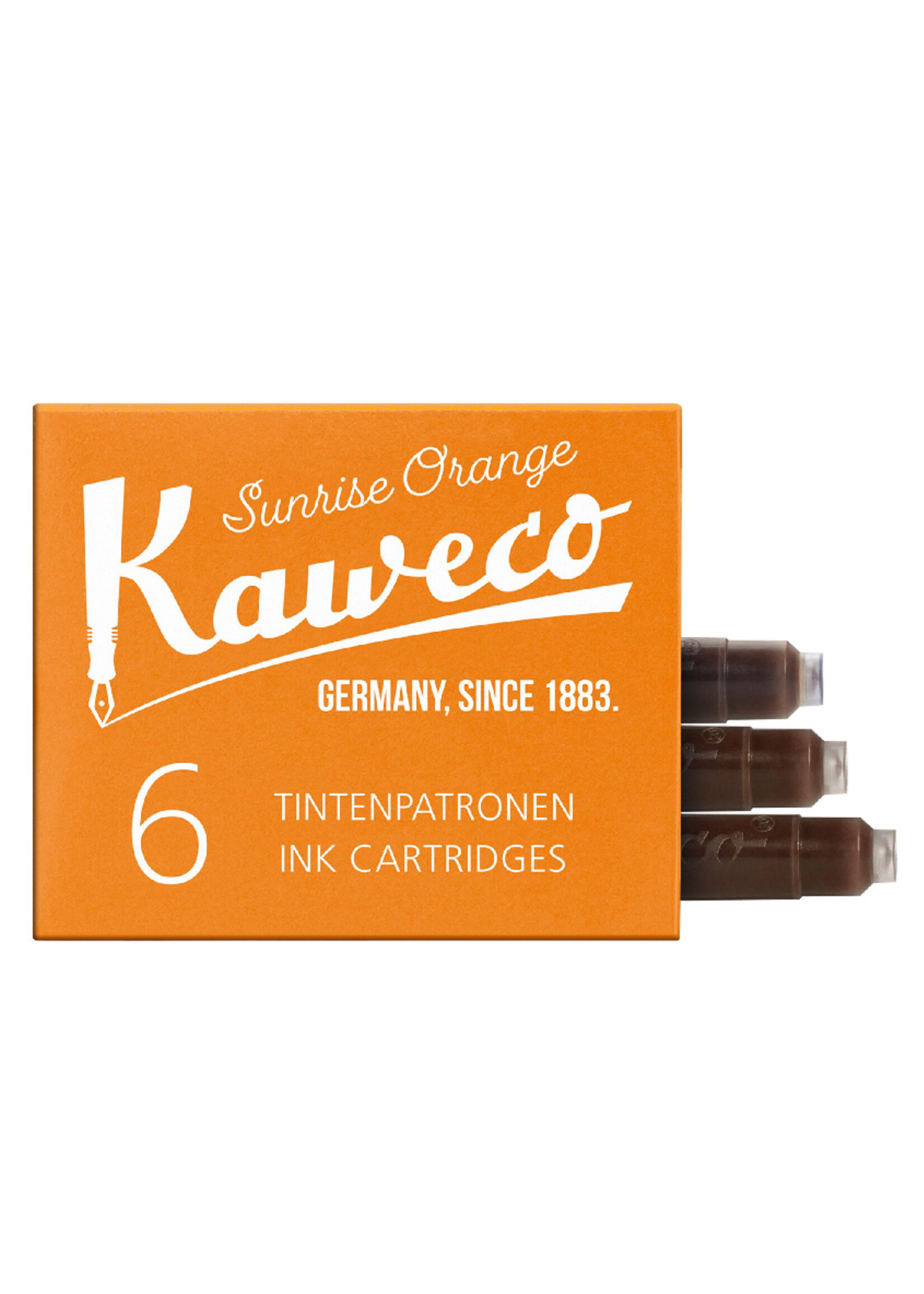 Kaweco Inkt Vullingen verp./6  Sunrise Orange
