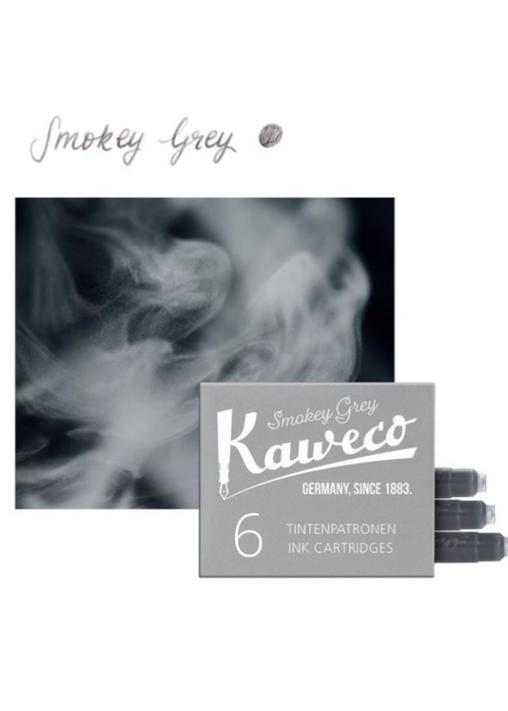 Kaweco Inkt Vullingen verp./6  Smokey Grey