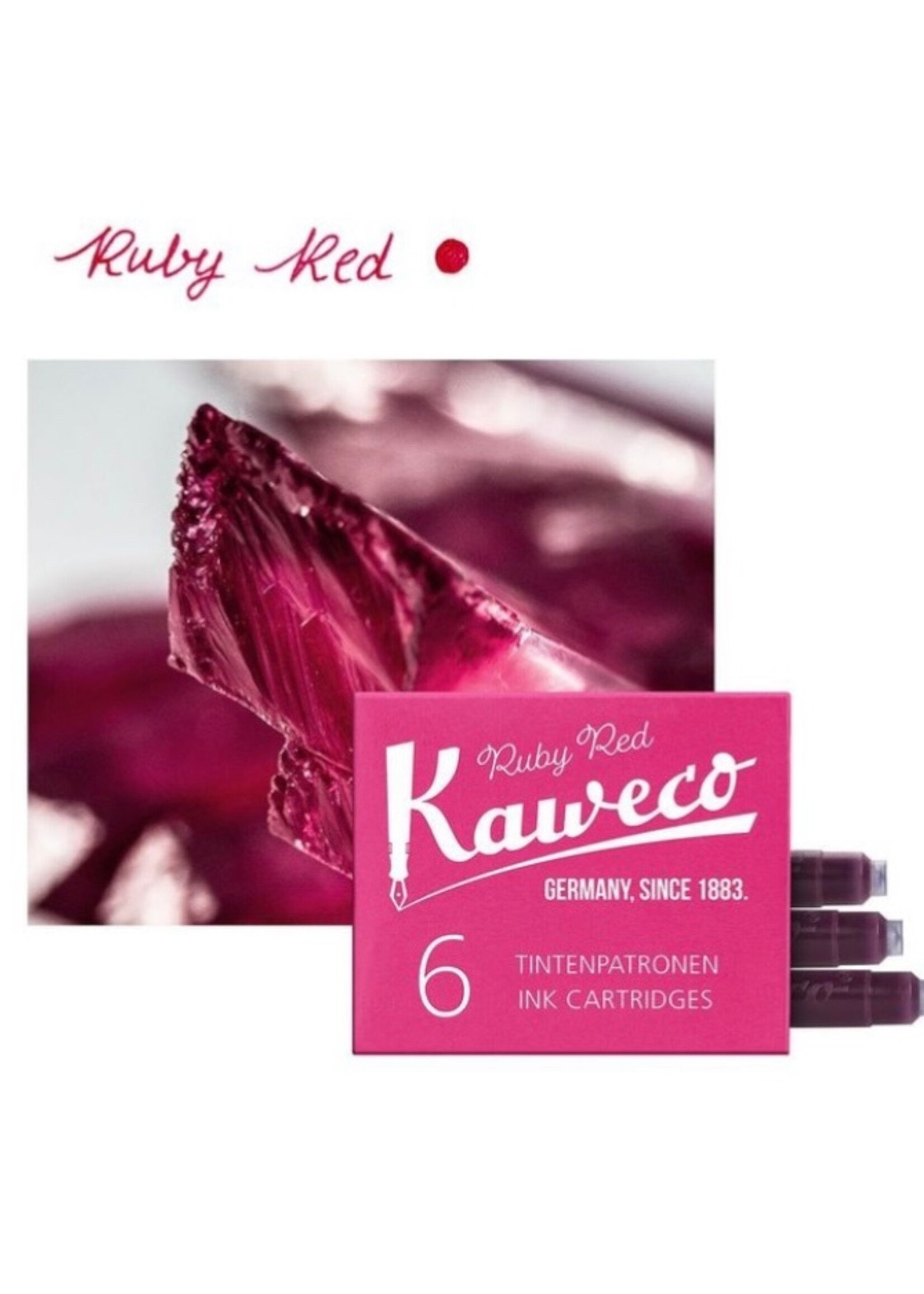 Kaweco Inkt Vullingen verp./6  Ruby Red