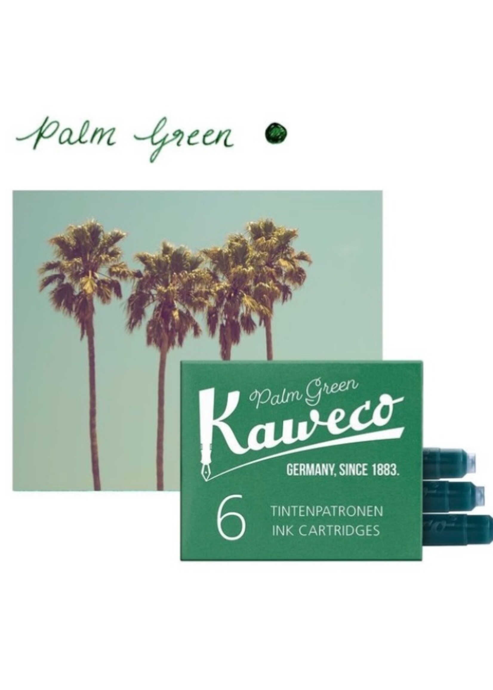 Kaweco Inkt Vullingen verp./6  Palm Green